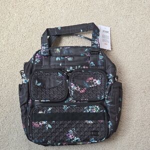 NWT Lug Mini Puddle Jumper in Bouquet Black